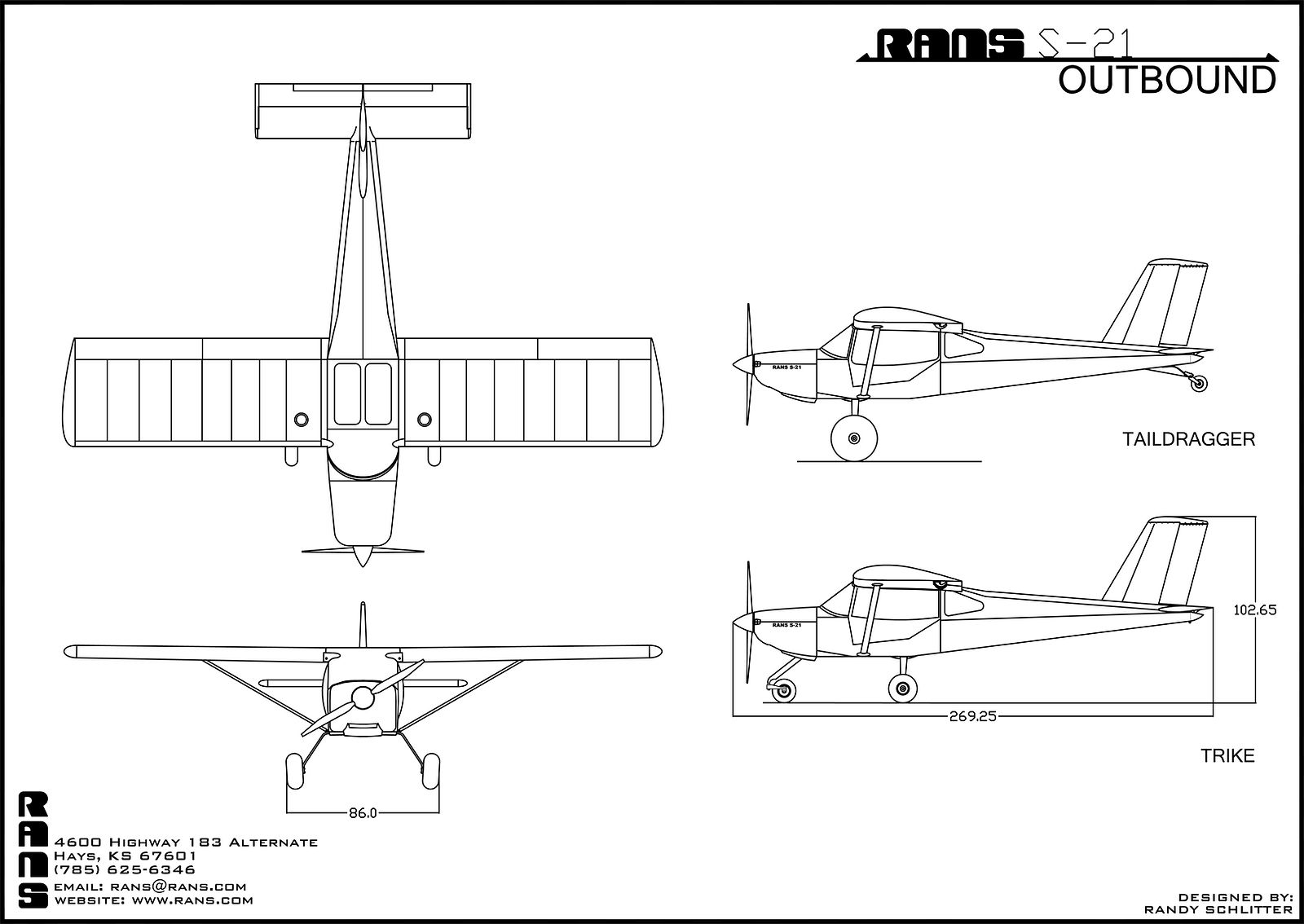 S-21 3-view factory CAD master schematic